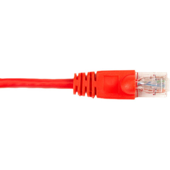 Black Box Cat6 Value Line Patch Cable, Stranded, Red, 7-Ft. (2.1-M), 5-Pack