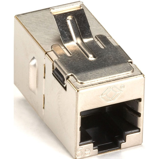Black Box Cat.5e Shielded Straight-Pin Keystone Coupler - Silver FM593
