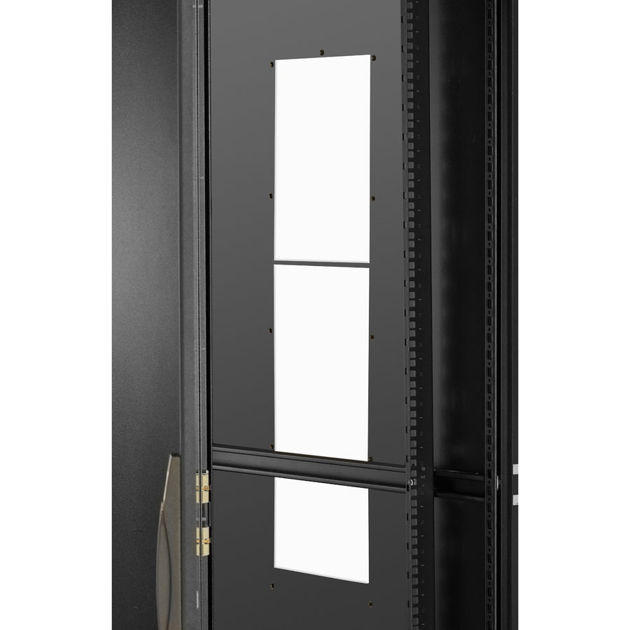 Black Box ClimateCab NEMA 12 Server Cabinet with 12000-BTU AC - 42U, M6 Rails, 110V CC42U12000M6-R3