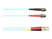 Black Box Colored Fiber OM1 62.5/125 Multimode Fiber Optic Patch Cable - LSZH FOLZH62-001M-STLC-AQ