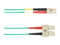 Black Box Colored Fiber OM1 62.5/125 Multimode Fiber Optic Patch Cable - LSZH FOLZH62-004M-SCLC-GN