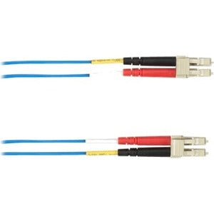 Black Box Colored Fiber OM2 50/125 Multimode Fiber Optic Patch Cable - LSZH FOLZH50-012M-LCLC-BL