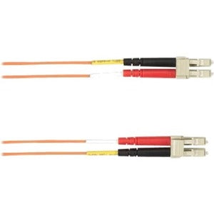 Black Box Colored Fiber OM2 50/125 Multimode Fiber Optic Patch Cable - LSZH FOLZH50-016M-LCLC-OR
