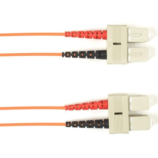 Black Box Colored Fiber OM3 50/125 Multimode Fiber Optic Patch Cable - OFNP Plenum FOCMP10-001M-SCSC-OR