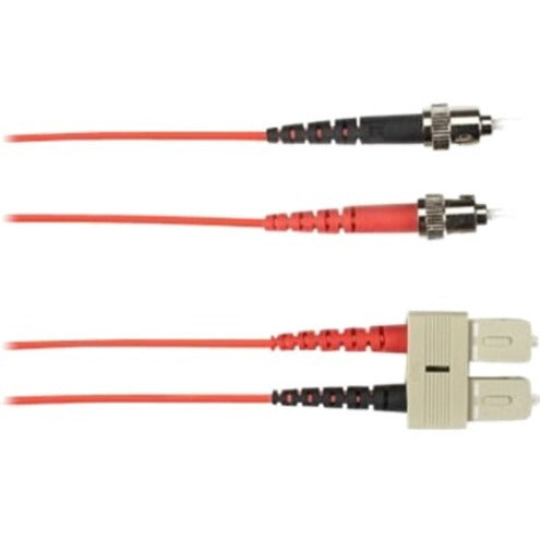 Black Box Colored Fiber OM4 50/125 Multimode Fiber Optic Patch Cable - OFNP Plenum FOCMPM4003MSTSCRD