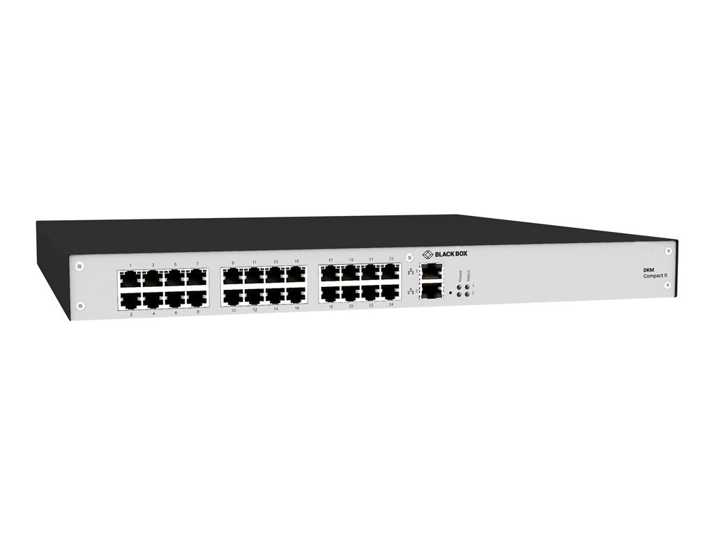 Black Box DKM Compact II KVM Matrix Switch ACXC24-1G - KVM switch - 24 x KVM port(s) - rack-mountable