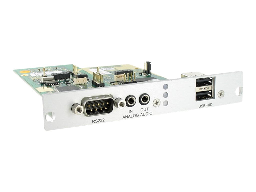 Black Box DKM HD Video and Peripheral Matrix Switch Receiver Modular Interface Card - Audio/USB/serial extender -