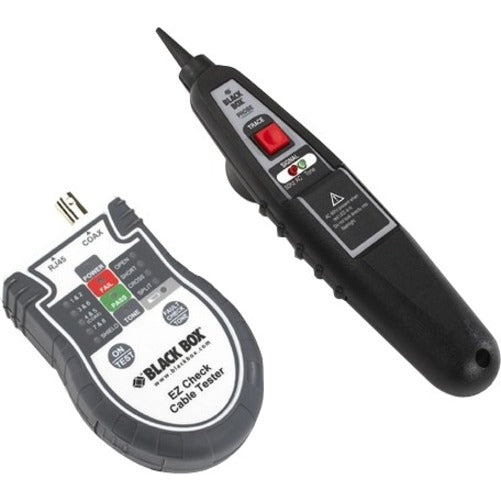 Black Box EZ Check Cable Tester with Tone Generation and Probe EZCTP-R2