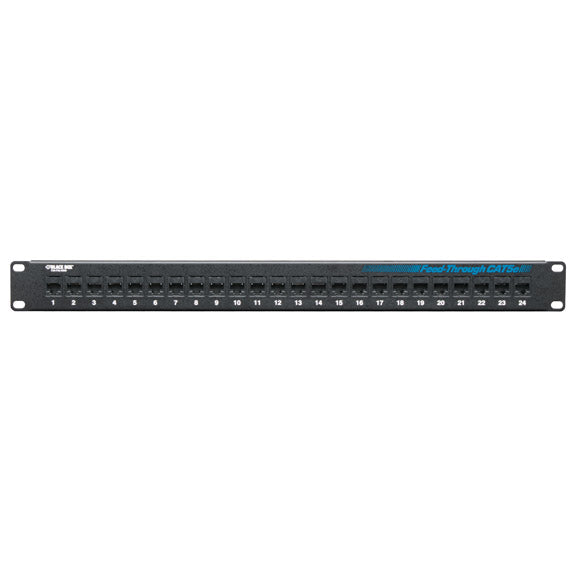 Black Box Feed-Through 24 Port Cat 5e Network Patch Panel JPM808A-R2