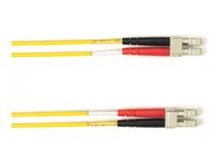Black Box Fiber Optic Duplex Network Cable FOCMRSM-LCLC-YL-164