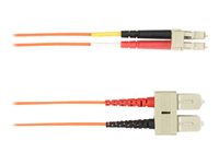 Black Box Fiber Optic Duplex Network Cable FOLZH62-005M-SCLC-OR