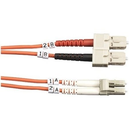 Black Box Fiber Optic Duplex Patch Network Cable FO50-002M-SCLC