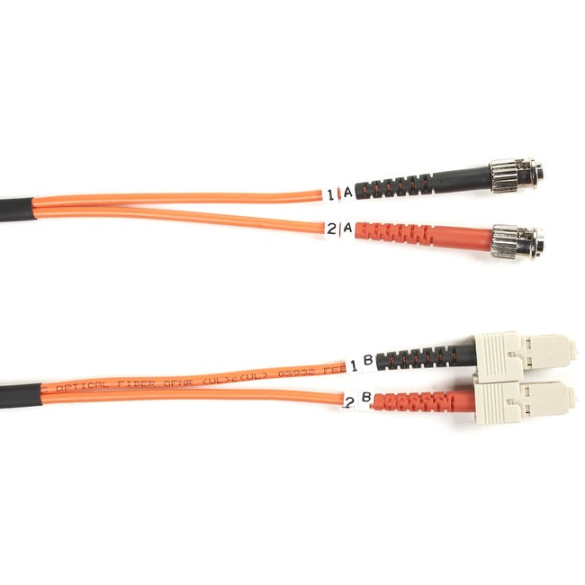 Black Box Fiber Optic Duplex Patch Network Cable FO625-003M-STSC