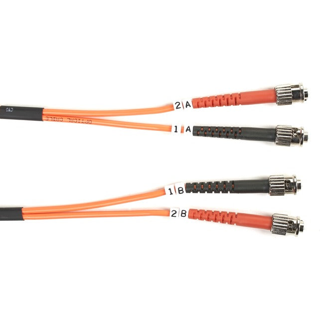 Black Box Fiber Optic Duplex Patch Network Cable FO625-003M-STST