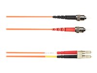 Black Box Fiber Optic Duplex Patch Network Cable FOCMR10-008M-STLC-OR