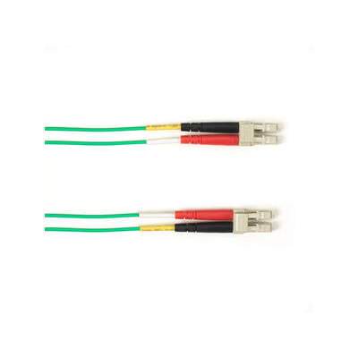 Black Box Fiber Optic Duplex Patch Network Cable FOCMRM4-015M-LCLC-GN