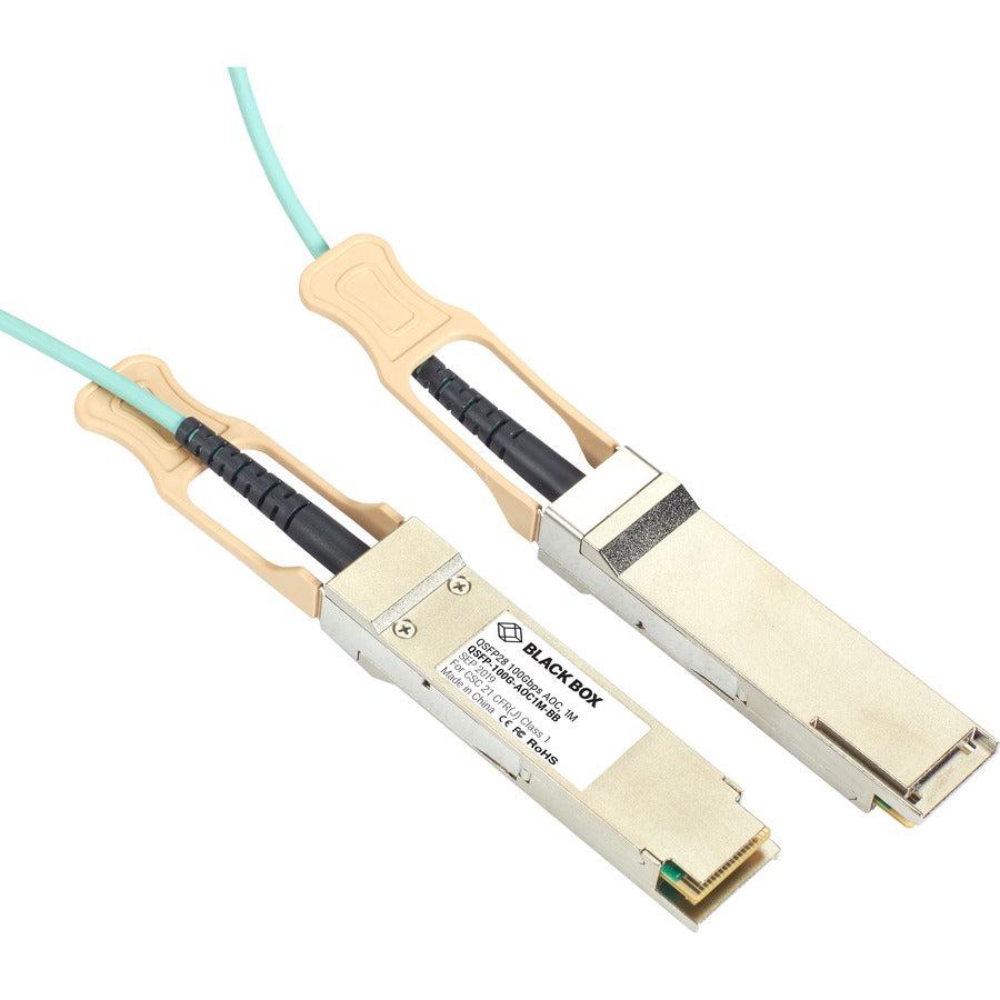 Black Box Fiber Optic Network Cable QSFP-100G-AOC7M-BB