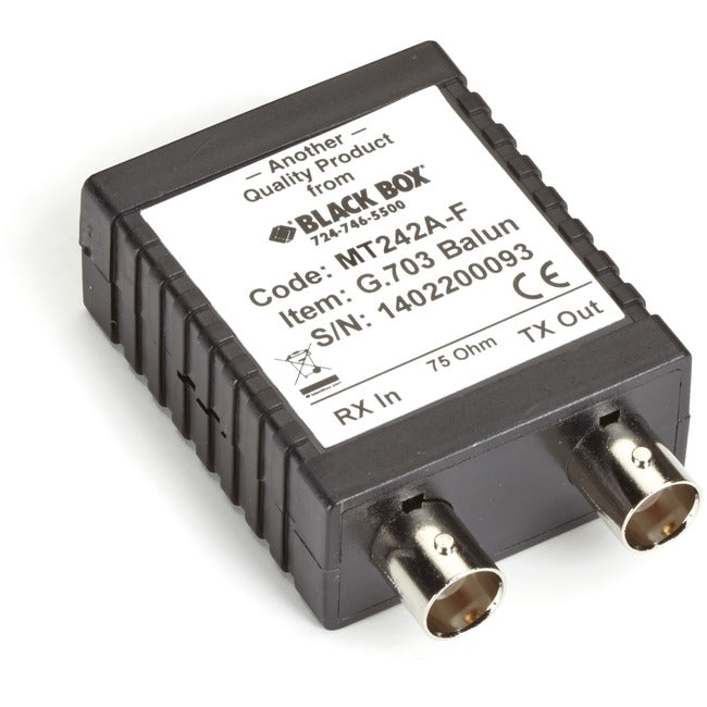 Black Box G.703 Balun - 75-120-ohm, 2.048 Mbps, Female MT242A-F