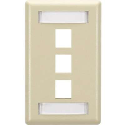 Black Box GigaStation2 3 Socket Network Faceplate WPT466