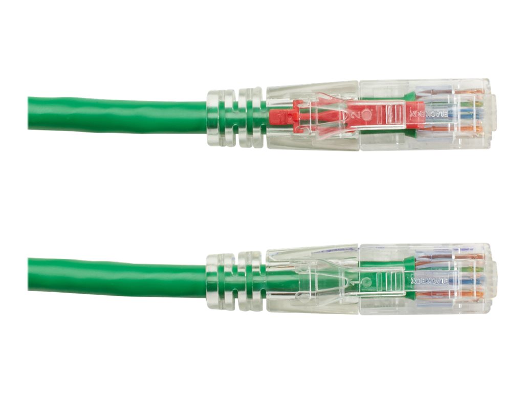 Black Box GigaTrue 3 - Patch cable - RJ-45 (M) to RJ-45 (M) - 15 ft - UTP - CAT 6 - booted, stranded - green C6PC70-GN-15