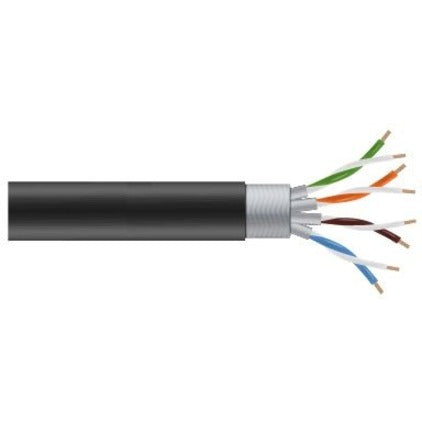 Black Box GigaTrue Cat.6a S/FTP Network Cable C6ABC50S-STR-BK-1000