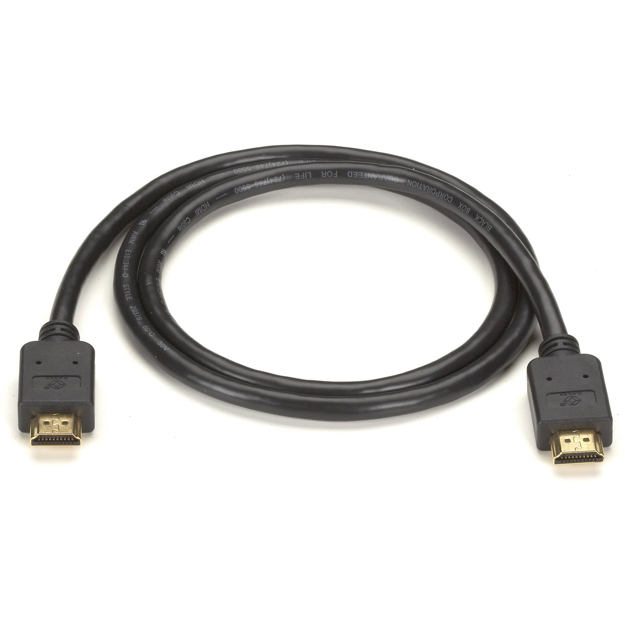 Black Box HDMI to HDMI Cable, M/M, PVC, 2-m (6.5-ft.) EVHDMI01T-002M