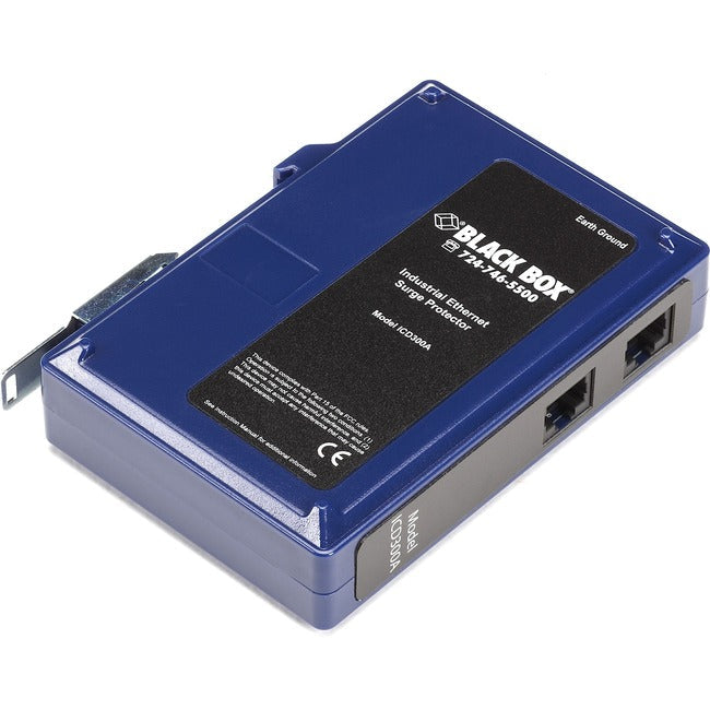 Black Box Industrial Ethernet Surge Protector, DIN Rail ICD300A