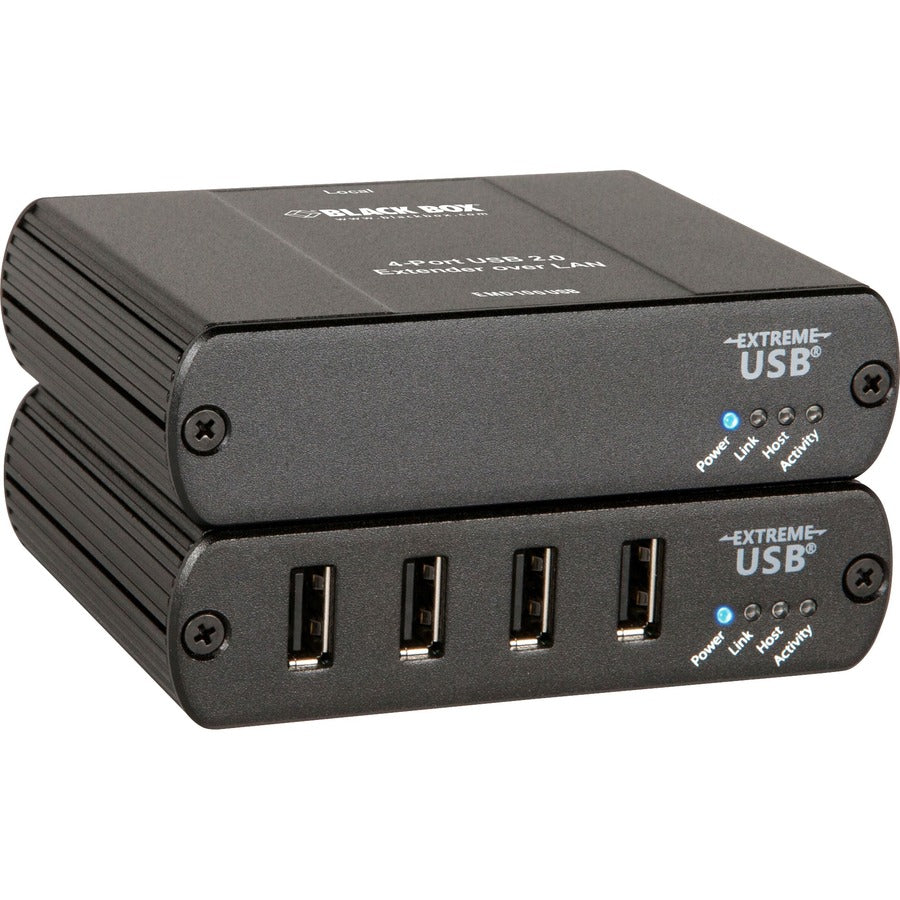 Black Box KVM-over-IP Switchable Extender Kit - LAN, 4-Port, 100m EMD100USB