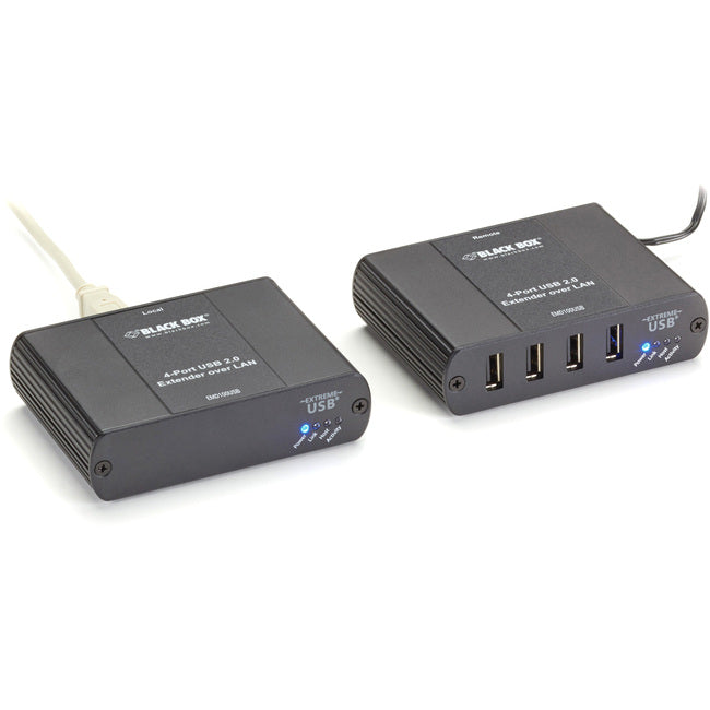 Black Box KVM-over-IP Switchable Extender Kit - LAN, 4-Port, 100m EMD100USB