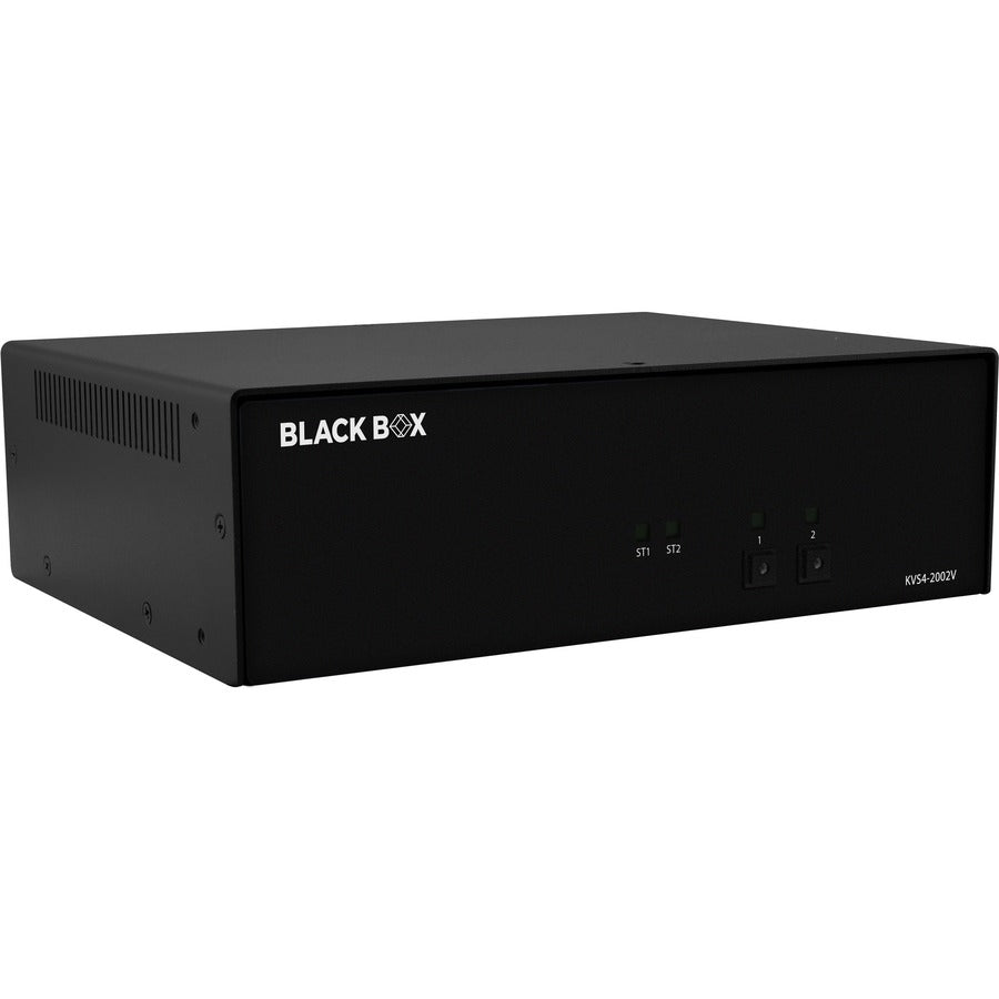 Black Box KVS4-2002VX NIAP4 Secure KVM Switch - 2-Port DisplayPort Security | Black Box