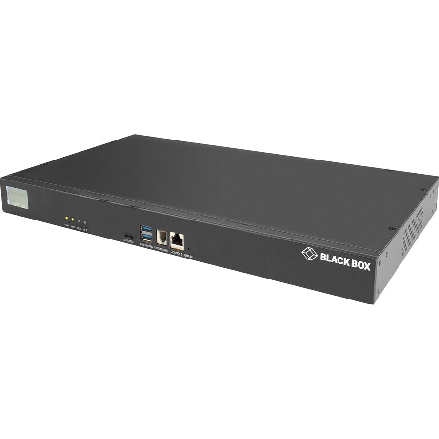 Black Box LES1700 Series Console Server - POTS Modem, Dual 10/100/1000 LES1708A-R2