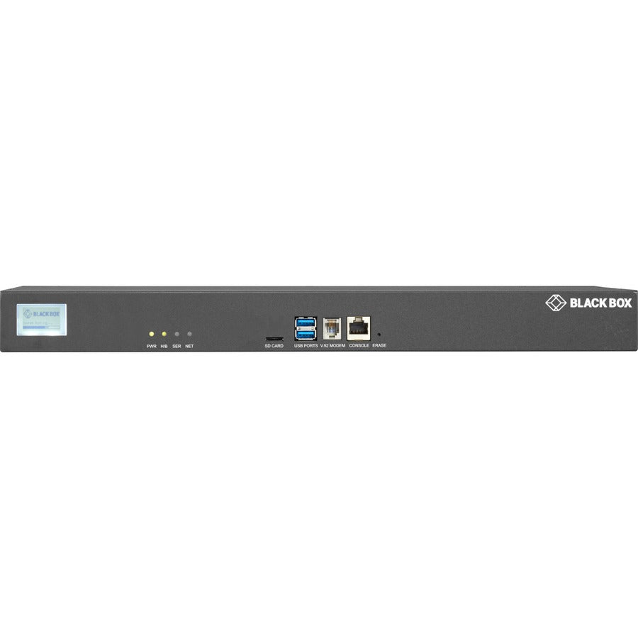 Black Box LES1700 Series Console Server - POTS Modem, Dual 10/100/1000 LES1708A-R2