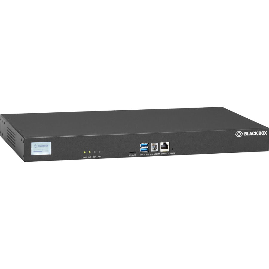 Black Box LES1700 Series Console Server - POTS Modem, Dual 10/100/1000 LES1708A-R2