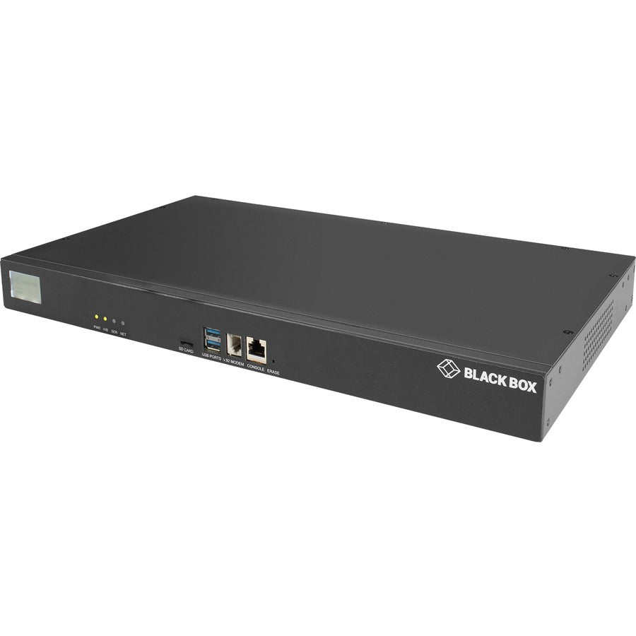 Black Box LES1700 Series Console Server - POTS Modem, Dual 10/100/1000 LES1708A-R2