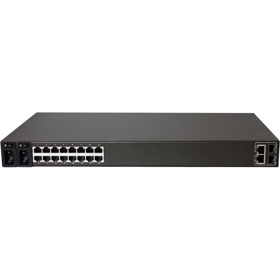 Black Box LES1700 Series Console Server - POTS Modem, Dual 10/100/1000 LES1708A-R2