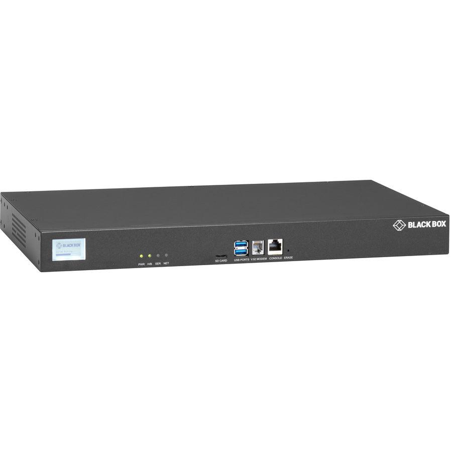 Black Box LES1700 Series Console Server - POTS Modem, Dual 10/100/1000 LES1708A-R2