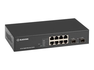 Black Box LGB700 Series - Switch - smart - 8 x 10/100/1000 + 2 x 100/1000 SFP - desktop LGB708A-R4