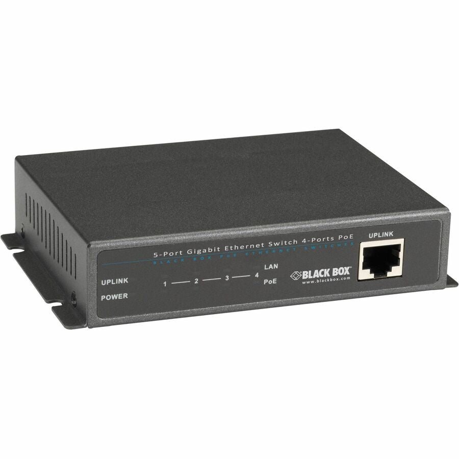 Black Box LPB1200 Series Gigabit Ethernet (1000-Mbps) PoE+ Switch - 5 Ports - Gigabit