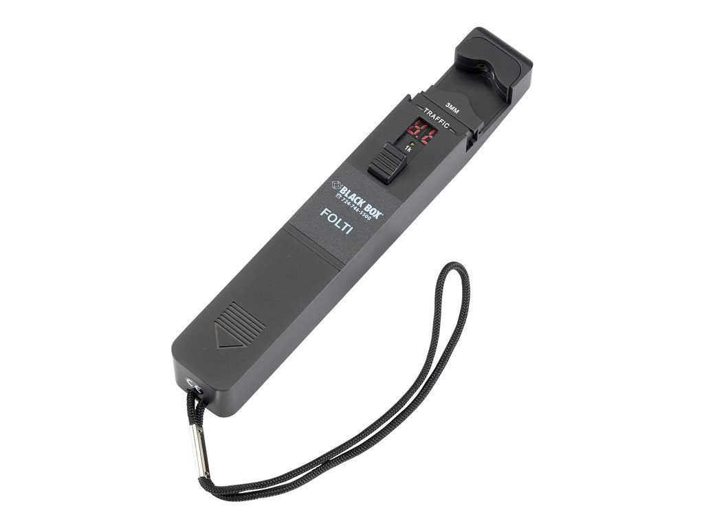 Black Box Live Traffic Identifier for Fiber - Live fiber identifier with integrated optical power meter