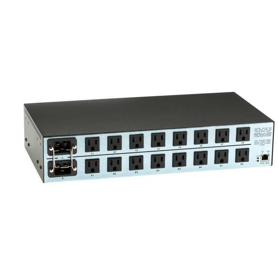 Black Box MPSH16-D20-120V Outlet-Managed PDU - 120V Rack Mount Power Distribution | TecISoft