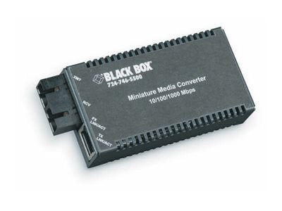 Black Box - Media converter - 1GbE - 1000Base-TX, 1000Base-SSLX - SC single-mode / RJ-45 - 1310 nm LGC125A-R4