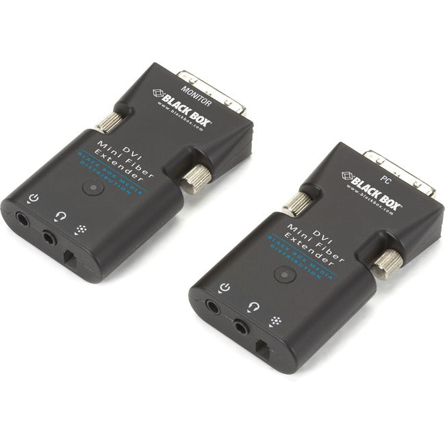 Black Box Mini Extender Receiver Only for DVI-D and Stereo Audio over Fiber AVX-DVI-FO-MINI-RX