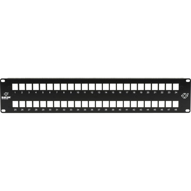 Black Box Multimedia Patch Panel - 2U, 48-Port JPMT1048A