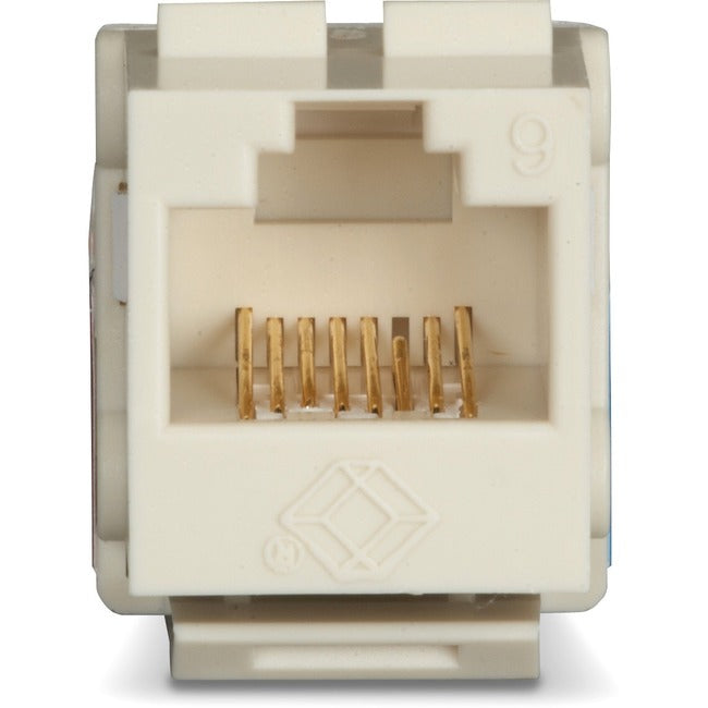 Black Box Office White Unshielded CAT6 Keystone Jack, 110 Punchdown, TAA FMT635-R3