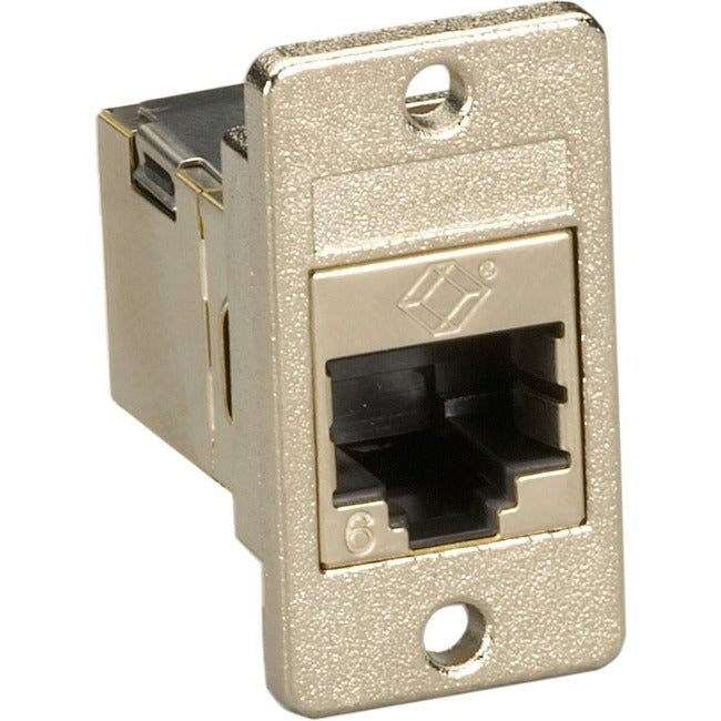 Black Box Panel Mount Cat6 Shielded Coupler Silver FMT1021