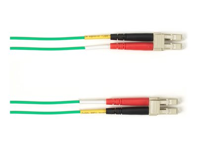Black Box - Patch cable - LC multi-mode (M) to LC multi-mode (M) - 10.1 m - fiber optic - 50 / 125 micron - OM3 - halogen-free FOLZH10-LCLC-GN-33