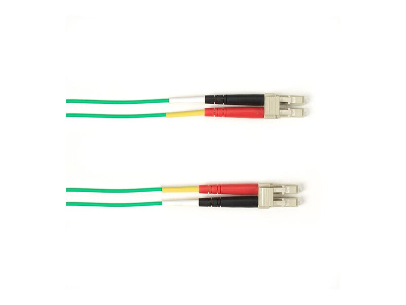 Black Box - Patch cable - LC multi-mode (M) to LC multi-mode (M) - 2 m - fiber optic - duplex - OM4 - plenum - green PM4-002M-LCLC-GN