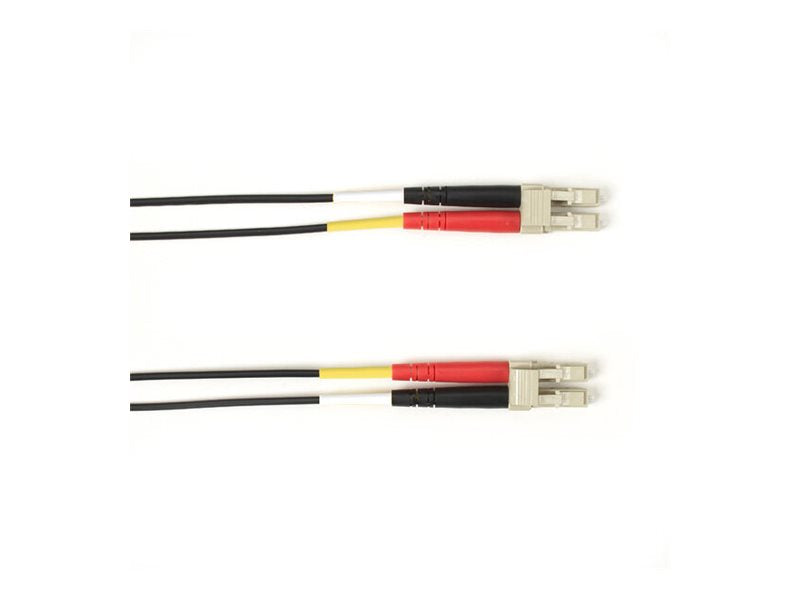 Black Box - Patch cable - LC multi-mode (M) to LC multi-mode (M) - 20 m - fiber optic - 50 / 125 micron - plenum - black FOCMP10-020M-LCLC-BK