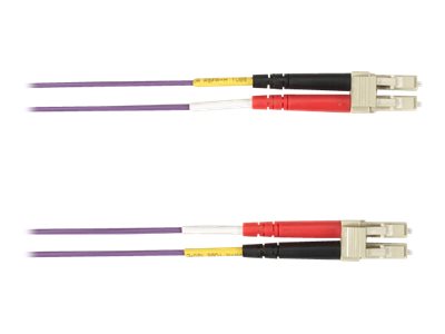 Black Box - Patch cable - LC multi-mode (M) to LC multi-mode (M) - 6 m - fiber optic - duplex - OM4 - plenum - violet