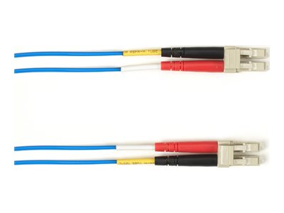 Black Box - Patch cable - LC multi-mode (M) to LC multi-mode (M) - 7 m - fiber optic - 50 / 125 micron - OM3 - OFNR - blue FOCMR10-LCLC-BL-23